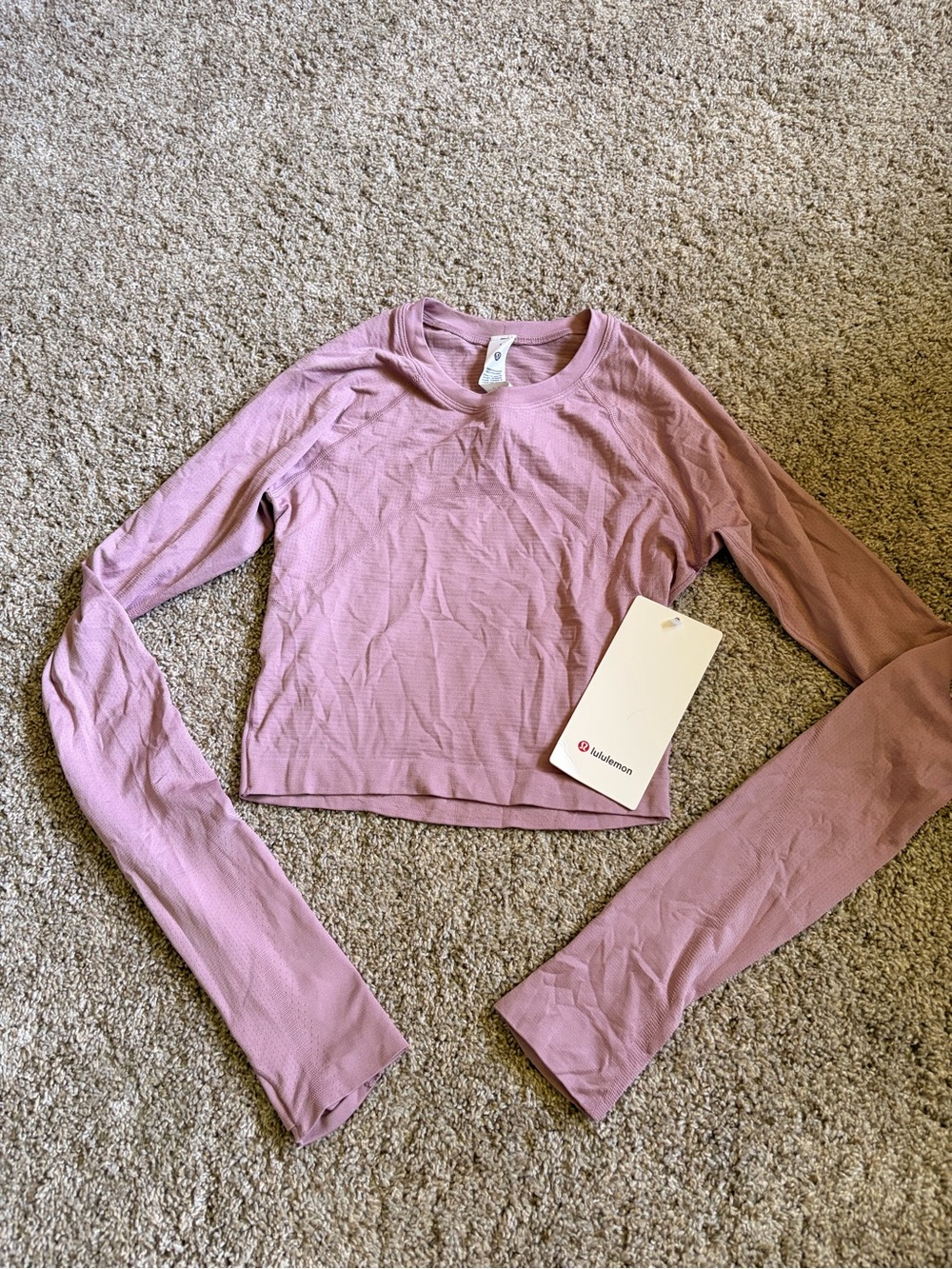 Lululemon Long Sleeve Crop Top